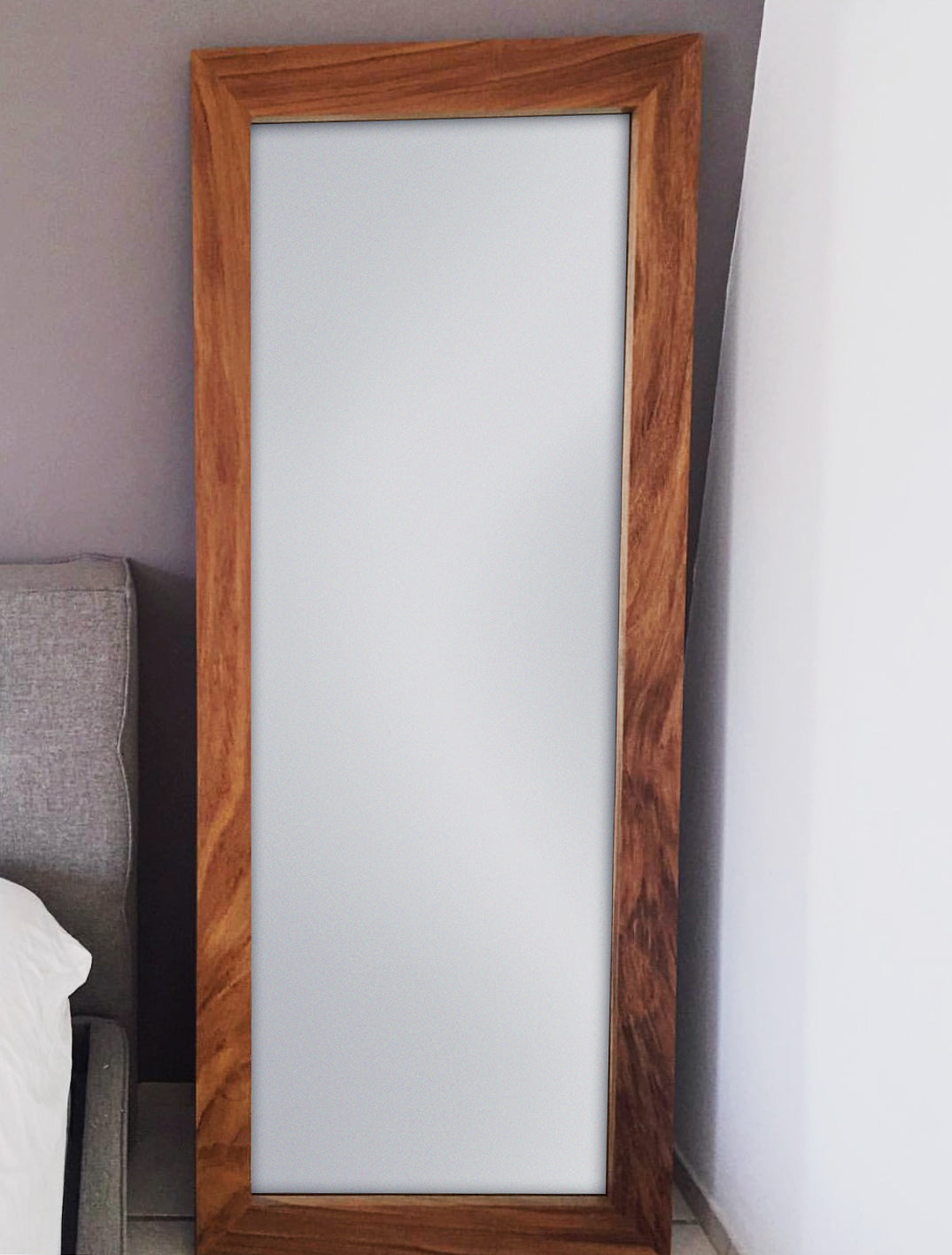  Espejo con marco de madera de 22.0 in. : Hogar y Cocina
